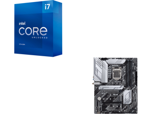 Intel Core i7-11700K - Core i7 11th Gen Rocket Lake 8-Core 3.6 GHz LGA 1200 125W Intel UHD Graphics 750 Desktop Processor - BX8070811700K and ASUS PRIME Z590-P WIFI LGA 1200 Intel Z590 SATA 6Gb/s ATX Intel Motherboard