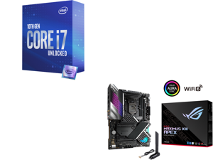 Intel Core i7 10th Gen - Core i7-10700K Comet Lake 8-Core 3.8 GHz LGA 1200 125W Desktop Processor w/ Intel UHD Graphics 630 and ASUS ROG Maximus XIII Apex (WiFi 6E) Z590 LGA 1200 (Intel 11th/10th Gen) ATX Gaming Motherboard (PCIe 4.0 18 Pow