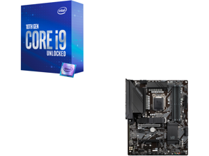 Intel Core i9-10850K Comet Lake 10-Core 3.6 GHz LGA 1200 125W Desktop Processor Intel UHD Graphics 630 - BX8070110850K and GIGABYTE Z590 UD LGA 1200 Intel Z590 ATX Motherboard with Triple M.2 PCIe 4.0 USB 3.2 Gen 2 2.5GbE LAN