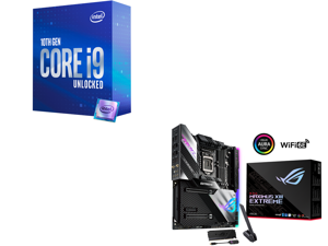 Intel Core i9-10850K Comet Lake 10-Core 3.6 GHz LGA 1200 125W Desktop Processor Intel UHD Graphics 630 - BX8070110850K and ASUS ROG MAXIMUS XIII EXTREME LGA 1200 Intel Z590 SATA 6Gb/s Extended ATX Intel Motherboard