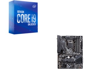 Intel Core i9-10900K - Core i9 10th Gen Comet Lake 10-Core 3.7 GHz LGA 1200 125W Intel UHD Graphics 630 Desktop Processor - BX8070110900K and GIGABYTE Z490 GAMING X AX LGA 1200 Intel Z490 SATA 6Gb/s ATX Intel Motherboard