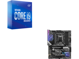 Intel Core i9-10900K - Core i9 10th Gen Comet Lake 10-Core 3.7 GHz LGA 1200 125W Intel UHD Graphics 630 Desktop Processor - BX8070110900K and MSI MPG Z590 GAMING CARBON WIFI LGA 1200 Intel Z590 SATA 6Gb/s ATX Intel Motherboard