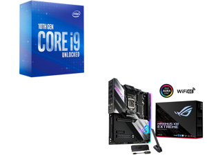 Intel Core i9-10900K - Core i9 10th Gen Comet Lake 10-Core 3.7 GHz LGA 1200 125W Intel UHD Graphics 630 Desktop Processor - BX8070110900K and ASUS ROG MAXIMUS XIII EXTREME LGA 1200 Intel Z590 SATA 6Gb/s Extended ATX Intel Motherboard