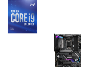 Intel Core i9-10900KF - Core i9 10th Gen Comet Lake 10-Core 3.7 GHz LGA 1200 125W Desktop Processor - BX8070110900KF and MSI MPG Z490 GAMING CARBON WIFI LGA 1200 Intel Z490 SATA 6Gb/s ATX Intel Motherboard