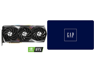 MSI Gaming GeForce RTX 3090 24GB GDDR6X PCI Express 4.0 SLI Support Video Card RTX 3090 GAMING X TRIO 24G and GAP $25 Gift Card (Email Delivery)