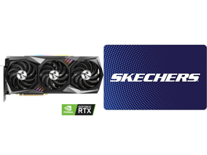 MSI Gaming GeForce RTX 3090 24GB GDDR6X PCI Express 4.0 SLI Support Video Card RTX 3090 GAMING X TRIO 24G and Skechers $25 Gift Card (Email Delivery)