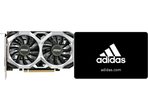 MSI Ventus GeForce GTX 1650 Video Card GTX 1650 D6 VENTUS XS and adidas $25 Gift Card (Email Delivery)