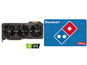 ASUS TUF Gaming GeForce RTX 3070 V2 OC Edition 8GB GDDR6 PCI Express 4.0 Video Card TUF-RTX3070-O8G-V2-GAMING (LHR) and Domino's $25 Gift Card (Email Delivery)