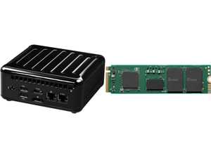 ASRock 4x4 BOX-5800U SoC Fanned Embedded BOX PC and Intel 670p Series M.2 2280 512GB PCIe NVMe 3.0 x4 QLC Internal Solid State Drive (SSD) SSDPEKNU512GZX1
