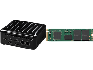 ASRock 4x4 BOX-5600U SoC Fanned Embedded BOX PC and Intel 670p Series M.2 2280 1TB PCIe NVMe 3.0 x4 QLC Internal Solid State Drive (SSD) SSDPEKNU010TZX1