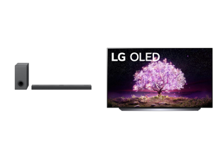 LG OLED77C1PUB and LG S80QY 3.1.3CH High Res Audio Sound Bar