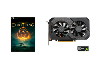 ELDEN RING - PC [Steam Online Game Code] and ASUS TUF Gaming GeForce GTX 1660 Ti EVO OC Edition 6GB GDDR6 PCI Express 3.0 Video Card TUF-GTX1660TI-O6G-EVO-GAMING