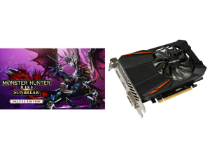 Monster Hunter Rise: Sunbreak Deluxe Edition - PC [Online Game Code] and GIGABYTE GeForce GTX 1050 Ti Video Cards GV-N105TD5-4GD