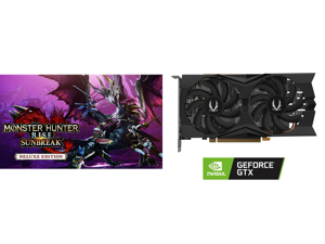 Monster Hunter Rise: Sunbreak Deluxe Edition - PC [Online Game Code] and ZOTAC GAMING GeForce GTX 1660 6GB GDDR5 192-bit Gaming Graphics Card Super Compact ZT-T16600K-10M