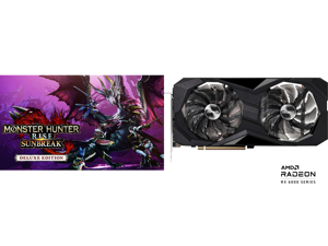 Monster Hunter Rise: Sunbreak Deluxe Edition - PC [Online Game Code] and ASRock Challenger D Radeon RX 6600 XT Video Card RX6600XT CLD 8GO
