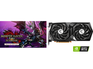 Monster Hunter Rise: Sunbreak Deluxe Edition - PC [Online Game Code] and MSI Gaming GeForce RTX 3050 Video Card RTX 3050 Gaming X 8G