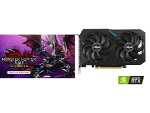 Monster Hunter Rise: Sunbreak Deluxe Edition - PC [Online Game Code] and ASUS Dual GeForce RTX 3050 Video Card DUAL-RTX3050-O8G