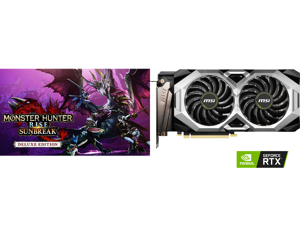 Monster Hunter Rise: Sunbreak Deluxe Edition - PC [Online Game Code] and MSI Ventus GeForce RTX 2060 Video Card RTX 2060 VENTUS GP 12G OC