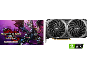 Monster Hunter Rise: Sunbreak Deluxe Edition - PC [Online Game Code] and MSI Ventus GeForce RTX 3060 Ti Video Card RTX 3060 Ti VENTUS 2X 8G OCV1 LHR
