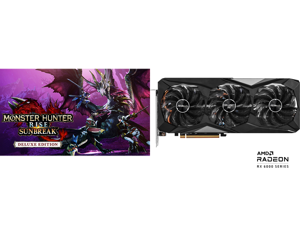 Monster Hunter Rise: Sunbreak Deluxe Edition - PC [Online Game Code] and ASRock Challenger Pro Radeon RX 6600 XT Video Card RX6600XT CLP 8GO