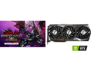 Monster Hunter Rise: Sunbreak Deluxe Edition - PC [Online Game Code] and MSI Gaming GeForce RTX 3080 Video Card RTX 3080 GAMING Z TRIO 10G LHR