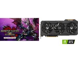 Monster Hunter Rise: Sunbreak Deluxe Edition - PC [Online Game Code] and ASUS TUF Gaming GeForce RTX 3080 Ti Video Card TUF-RTX3080TI-O12G-GAMING