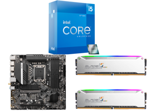 Intel Core i5-12600K - Core i5 12th Gen 3.7 GHz Intel Desktop Processor and MSI PRO B660M-A WIFI DDR5 Micro ATX Intel Motherboard and OLOy Blade RGB 16GB (2 x 8GB) DDR5 5600 (PC5 44800) Intel XMP 3.0 Desktop Memory