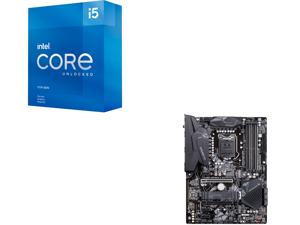 Intel Core i5-11600KF - Core i5 11th Gen Rocket Lake 6-Core 3.9 GHz LGA 1200 125W Desktop Processor - BX8070811600KF and GIGABYTE Z490 GAMING X AX LGA 1200 Intel Z490 SATA 6Gb/s ATX Intel Motherboard