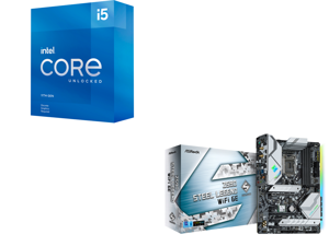 Intel Core i5-11600KF - Core i5 11th Gen Rocket Lake 6-Core 3.9 GHz LGA 1200 125W Desktop Processor - BX8070811600KF and ASRock Z590 Steel Legend WiFi 6E LGA 1200 Intel Z590 SATA 6Gb/s ATX Intel Motherboard