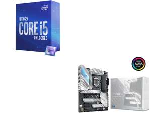 Intel Core i5-10600K - Core i5 10th Gen Comet Lake 6-Core 4.1 GHz LGA 1200 125W Intel UHD Graphics 630 Desktop Processor - BX8070110600K and ASUS ROG STRIX Z590-A GAMING WIFI LGA 1200 Intel Z590 SATA 6Gb/s ATX Intel Motherboard