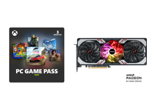 PC Game Pass (100+ PC Games All You Can Play) 3 Month US Region [Digital Code] and ASRock Phantom Gaming D Radeon RX 6750 XT Video Card RX6750XT PGD 12GO