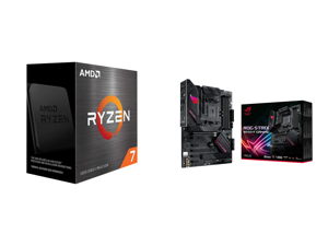 AMD Ryzen 7 5700X - Ryzen 7 5000 Series 8-Core Socket AM4 65W Desktop Processor - 100-100000926WOF and ASUS ROG STRIX B550-F GAMING AM4 ATX AMD Motherboard