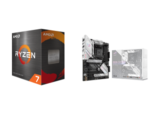 AMD Ryzen 7 5800X - Ryzen 7 5000 Series Vermeer (Zen 3) 8-Core 3.8 GHz Socket AM4 105W Desktop Processor - 100-100000063WOF and ASUS ROG STRIX B550-A GAMING AM4 ATX AMD Motherboard