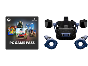 PC Game Pass (100+ PC Games All You Can Play) 3 Month US Region [Digital Code] and HTC VIVE Pro 2 Virtual Reality System
