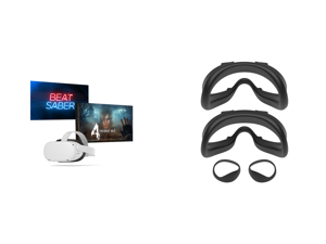 Meta Quest 2 Resident Evil 4 bundle with Beat Saber 128 GB — Advanced All-In-One Virtual Reality Headset and Meta Quest 2 Fit Pack