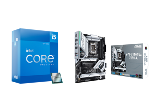 Intel Core i5-12600K - Core i5 12th Gen Alder Lake 10-Core (6P+4E) 3.7 GHz LGA 1700 125W Intel UHD Graphics 770 Desktop Processor - BX8071512600K and ASUS Prime Z690-A LGA 1700(Intel®12th13th) ATX motherboard (16+1 DrMOSPCIe 5.0DDR54x M.2 I