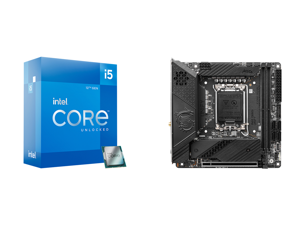 Intel Core i5-12600K - Core i5 12th Gen Alder Lake 10-Core (6P+4E) 3.7 GHz LGA 1700 125W Intel UHD Graphics 770 Desktop Processor - BX8071512600K and MSI MEG Z690I UNIFY DDR5 LGA 1700 Intel Z690 SATA 6Gb/s Mini ITX Intel Motherboard