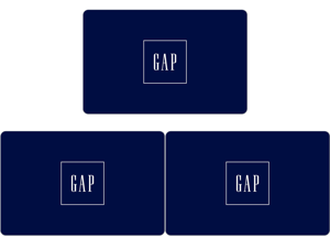 3-Pack $50 Gap eGift Card