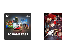 PC Game Pass (100+ PC Games All You Can Play) 3 Month US Region [Digital Code] and Persona 5 Royal - PC [Online Game Code]