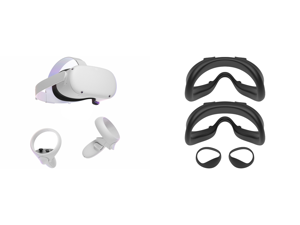 Meta Quest 2 - Advanced All-In-One Virtual Reality Headset - 256 GB and Meta Quest 2 Fit Pack with Two Alternate-Width Facial Interfaces and Light Blockers - VR