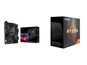 ASUS ROG Strix B550-F Gaming AMD AM4 Zen 3 Ryzen 5000 3rd Gen Ryzen ATX Gaming Motherboard (PCIe 4.0 2.5Gb LAN BIOS Flashback HDMI 2.1 Addressable Gen 2 RGB Header and Aura Sync) and AMD Ryzen 7 5700X - Ryzen 7 5000 Series 8-Core 3.4 GHz So