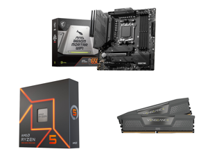 AMD Ryzen 5 7600X - 6-Core 4.7 GHz - Socket Processor and MSI MAG B650M MORTAR WIFI AM5 AMD B650 SATA 6Gb/s DDR5 Ryzen 7000 Micro ATX Motherboard and CORSAIR Vengeance 32GB (2 x 16GB) DDR5 5600 (PC5 44800) XMP 3.0 AMD EXPO Desktop Memory