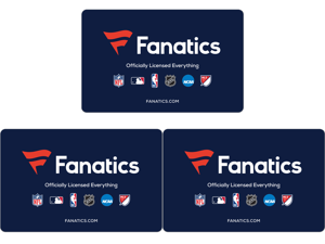 3 x Fanatics $50 Gift Card (Email Delivery)