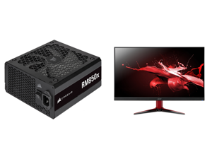 CORSAIR RMx Series (2021) RM850x CP-9020200-NA 850 W Power Supply and Acer VG272 Lvbmiipx 27" FHD 1920 x 1080 165 Hz HDMI DisplayPort Audio FreeSync Premium (AMD Adaptive Sync) Built-in Speakers Flat Panel IPS Gaming Monitor