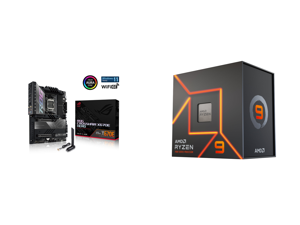 ASUS ROG CROSSHAIR X670E HERO (WiFi 6E) Socket AM5 (LGA 1718) Ryzen 7000 gaming motherboard ATX (18 + 2 power stages PCIe 5.0 DDR5 support five M.2 slots USB 3.2 Gen 2x2 front-panel connector) and AMD Ryzen 9 7900X - 12-Core 4.7 GHz - Socke