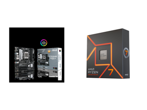 ASUS PRIME B650M-A-CSM Micro-ATX commercial motherboard DDR5 PCIe 5.0 M.2 support Realtek 2.5Gb Ethernet DisplayPort VGA HDMI® SATA 6 Gbps USB 3.2 Gen 2 ports front USB 3.2 Gen 1 Type-C. and AMD Ryzen 7 7700X - 8-Core 4.5 GHz - Socket AM5 -