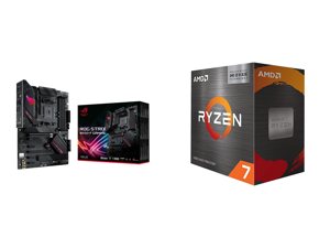 ASUS ROG Strix B550-F Gaming AMD AM4 Zen 3 Ryzen 5000 3rd Gen Ryzen ATX Gaming Motherboard (PCIe 4.0 2.5Gb LAN BIOS Flashback HDMI 2.1 Addressable Gen 2 RGB Header and Aura Sync) and AMD Ryzen 7 5800X3D - Ryzen 7 5000 Series 8-Core 3.4 GHz
