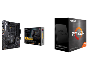ASUS AM4 TUF Gaming X570-Plus (Wi-Fi) ATX Motherboard with PCIe 4.0 Dual M.2 12+2 with Dr. MOS Power Stage HDMI DP SATA 6Gb/s USB 3.2 Gen 2 and Aura Sync RGB Lighting and AMD Ryzen 7 5700X - Ryzen 7 5000 Series 8-Core 3.4 GHz Socket AM4 65W