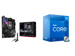 ASUS ROG Strix Z690-E Gaming WiFi 6E LGA 1700(Intel® 12th13th Gen)ATX gaming motherboard(PCIe 5.0 DDR518+1 ower stages2.5 Gb LANBluetooth v5.2Thunderbolt 4support up to 5xM.21xPCIe 5.0 M.2) and Intel Core i7-12700F - Core i7 12th Gen Alder