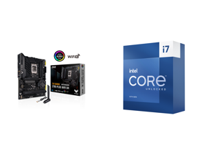 ASUS TUF Gaming Z790-Plus WiFi D4 LGA 1700 (Intel 12th13th Gen) ATX Gaming Motherboard (PCIe 5.0 DDR4 4xM.2 Slots 16+1 DrMOS WiFi 6 Intel 2.5Gb LAN Front USB 3.2 Gen 2 Type-C Thunderbolt 4) and Intel Core i7-13700K - Core i7 13th Gen Raptor